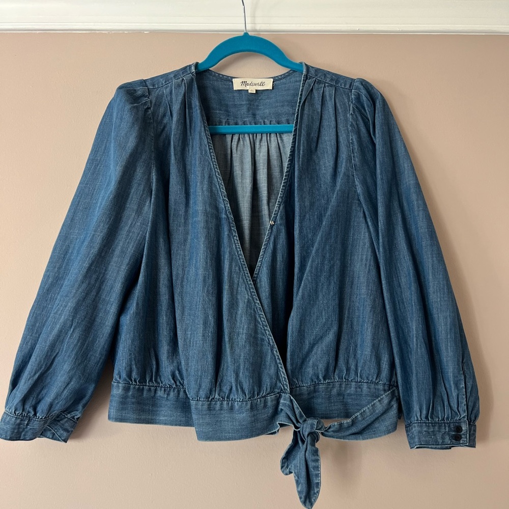 Madewell size Large denim long sleeve top